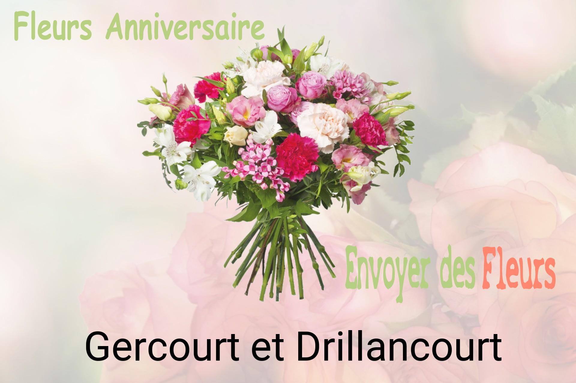 Bouquet de fleurs d’anniversaire livré à Gercourt-et-Drillancourt