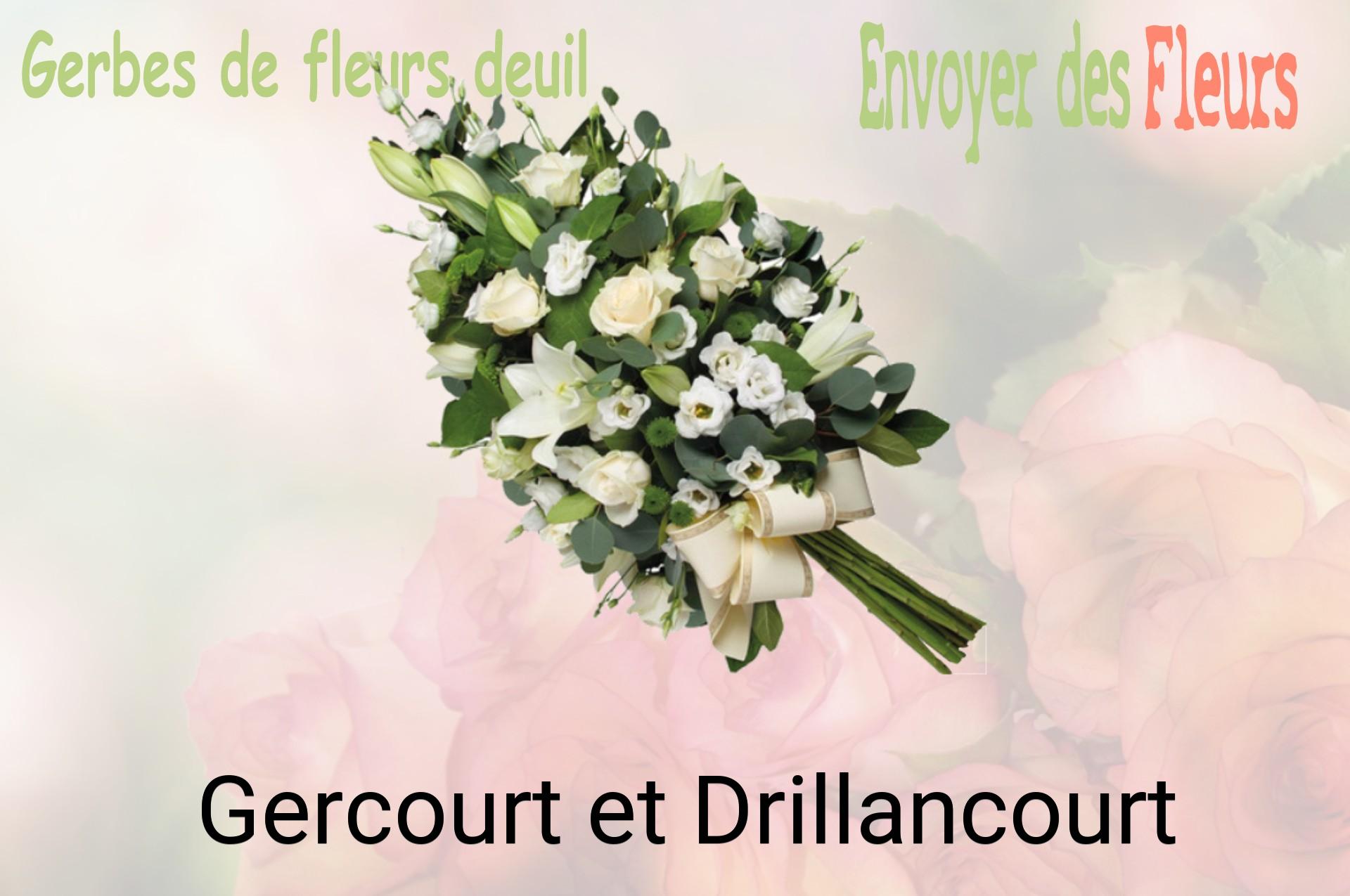 Gerbe de fleurs de deuil livrée à Gercourt-et-Drillancourt